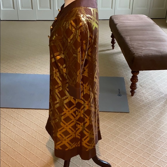 Marc by Marc Jacobs retro vintage brown and gold dress - Picture 6 of 7